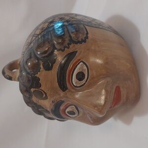 Vintage Tonala Painted Head Bank